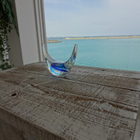 琉球ガラスのリングピローです。無料レンタル可能。購入も可