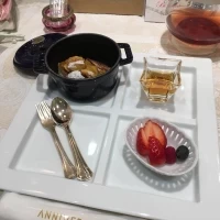 新婦の挙式準備中に提供された朝食