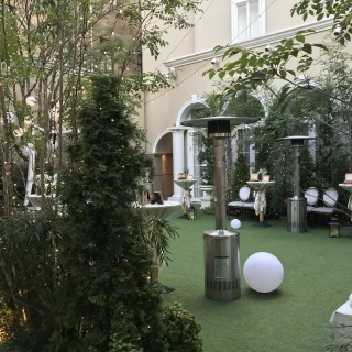 披露宴途中に出たガーデンです。天気も良くて気持ち良かった