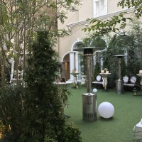 披露宴途中に出たガーデンです。天気も良くて気持ち良かった