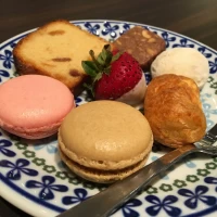 お話を聞くときに、可愛いデザートを出して頂きました。