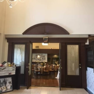 披露宴会場前