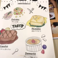 フェアの試食メニュー表