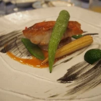 メインの魚料理