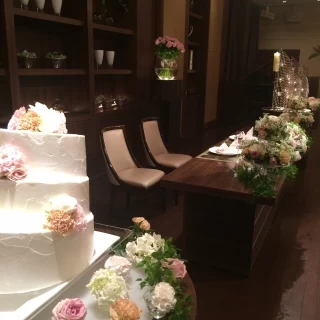 新郎新婦の席です。