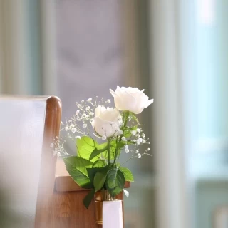 チャペルのお花です。初めから付いています。