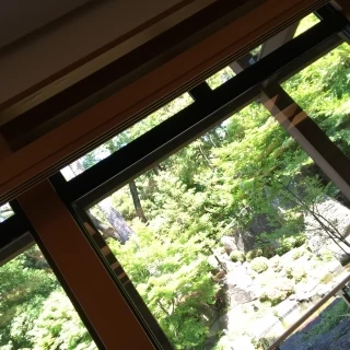披露宴会場から見える庭園