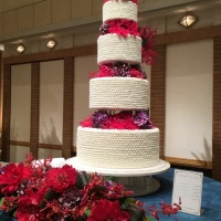 大きな披露宴会場向きのケーキ