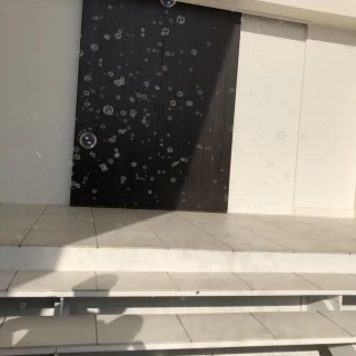 しゃぼん玉がきれいでした！