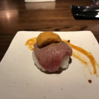 フォアグラのお寿司です。あっさり食べれました。