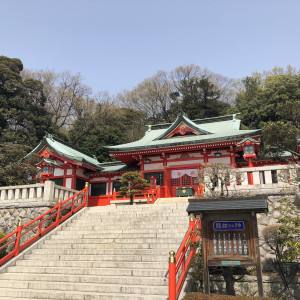 朱塗りを塗り直したそうです|498546さんの足利織姫神社の写真(606439)