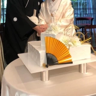 和装に合うケーキがお洒落でした。