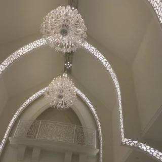 チャペルの天井はとても広かったです