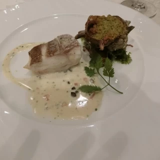 魚料理です。