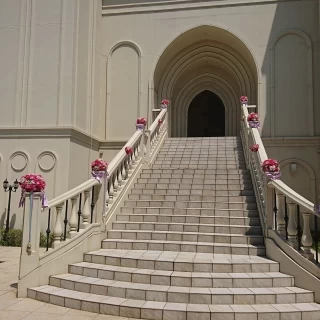 チャペルから続く大階段