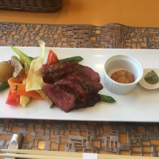 下見の時に食べました。