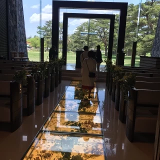 チャペル入り口からの写真です。