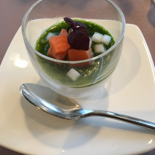 カブのムース。実際の婚礼料理ではありません。