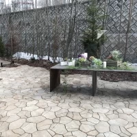 BBQの出来るお庭
