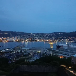 チャペルがあるところからの夜景です！