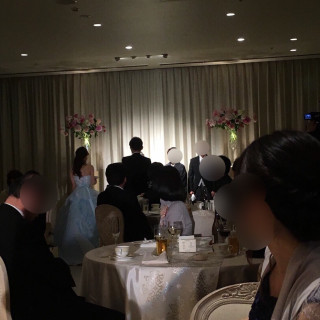 花嫁の手紙→花束贈呈
会場を暗くして