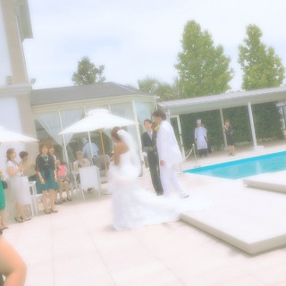天気が良くガーデンパーティが楽しかったです