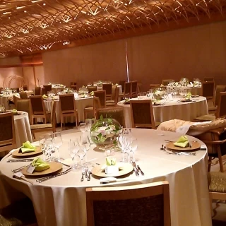 離れになっている披露宴会場。プライベート感あり。