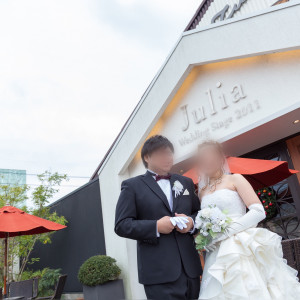 正面玄関前、ガーデン前|500496さんのジュリア ウエディングステージ(julia wedding stage)（ウエディング取扱終了）の写真(823703)