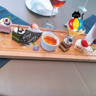 デザートは季節に合わせたケーキが出てきます。