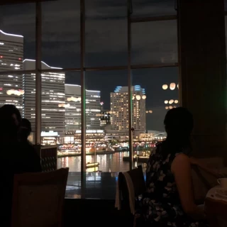 披露宴会場からの夜景