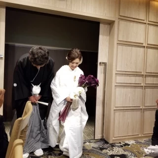入場、和装がよく合う会場です。