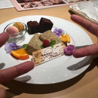 フェアで試食したデザート