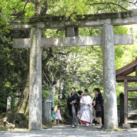 大原八幡宮にて