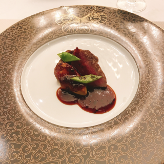 フォアグラとステーキ