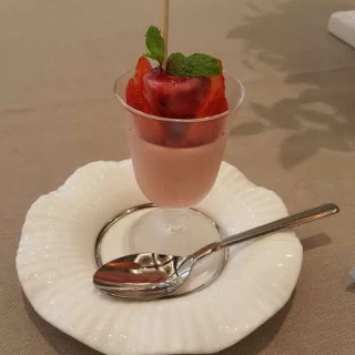 ブライダルフェアの試食のデザートです。