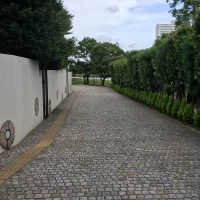 ゲストハウス敷地入り口からの建物入り口までの道