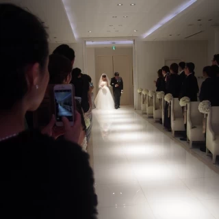 新婦と父の入場