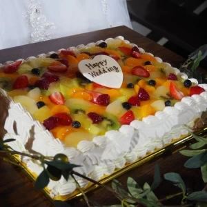 日付は消しています。ケーキカット用ですがとてもおいしい。|503009さんのジュリア ウエディングステージ(julia wedding stage)（ウエディング取扱終了）の写真(630688)