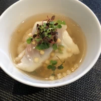 鯛茶漬け。練りゴマが聞いて美味しい。ほっこりする味