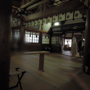 暗いですが、静かで雰囲気がありました。|503103さんの長良天神神社 参集殿の写真(631609)