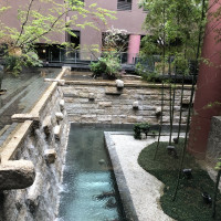 京都らしい中庭が魅力的