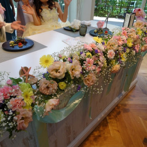 メインテーブル装花|503133さんのゲストハウス リッチモンド（営業終了）の写真(653189)