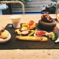 試食のお料理です。ボリュームがありました。