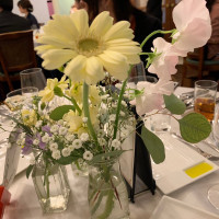 ゲスとテーブルのお花