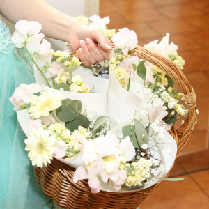 お見送りの時にテーブル装花をゲストに配れる|503748さんのクルーズクルーズTHE GINZAの写真(709681)