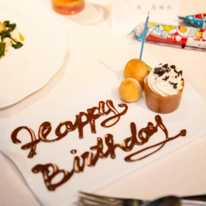 サプライズのお誕生日プレート|503809さんの8G Horie RiverTerrace Wedding（ウエディング取扱終了）の写真(633961)