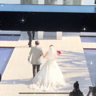 チャペルの階段下