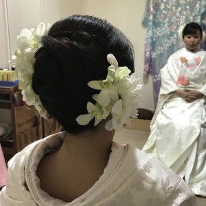 白無垢の髪型|504268さんのロイヤルガーデンパレス 柏 日本閣の写真(636091)