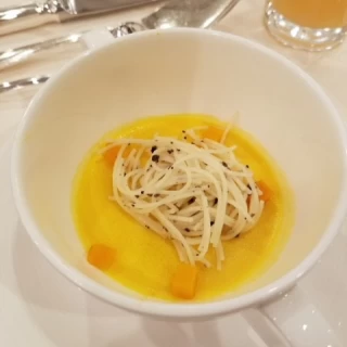 かぼちゃのスープは素材を生かした美味しいスープでした！