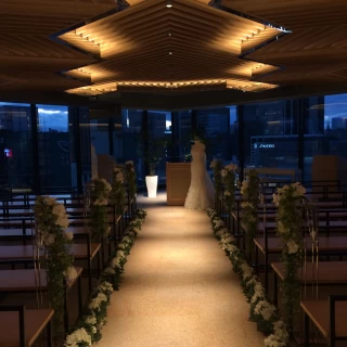 夜の挙式会場